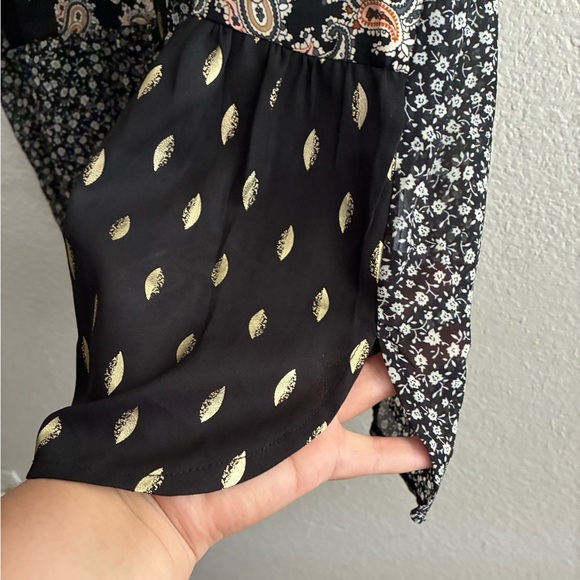 Umgee Sheer Mixed Prints Tunic Dress S - Picture 12 of 14